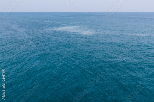Sea surafce in blue