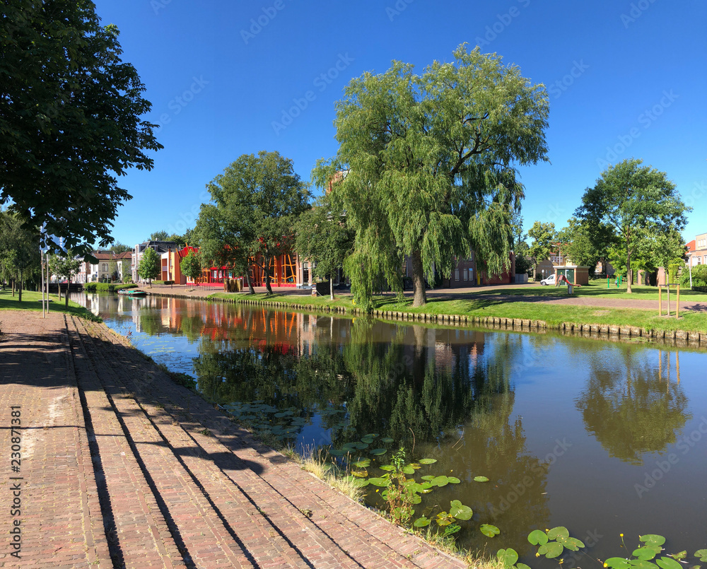 Fototapeta premium Canal in Sneek