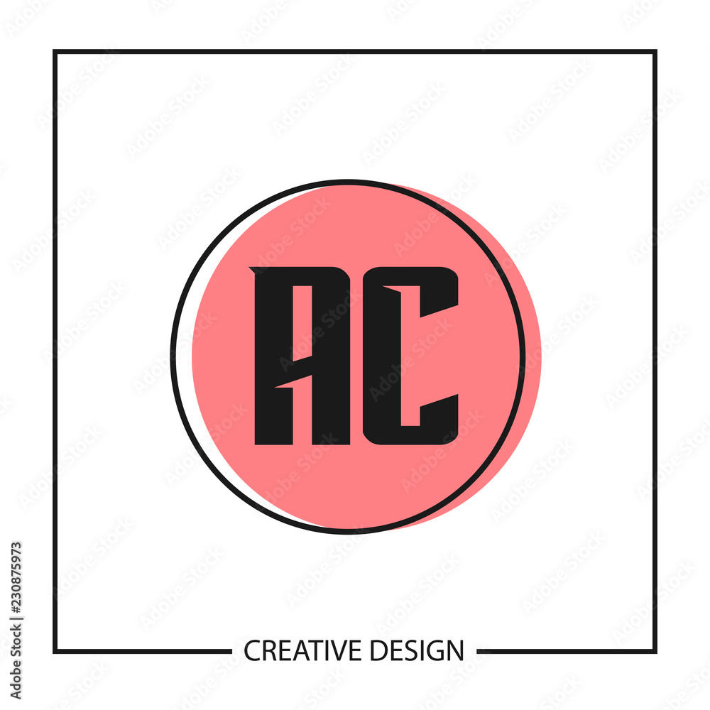 Initial Letter AC Logo Template Design Vector Illustration Initial Letter AC Logo Template Design Vector Illustration