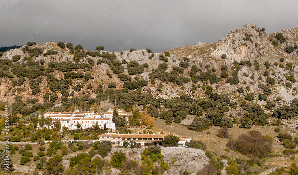 Village in the Sierra de Grazalema in Spain