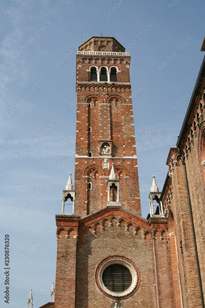 Obraz premium Venice, bell tower of the Frari