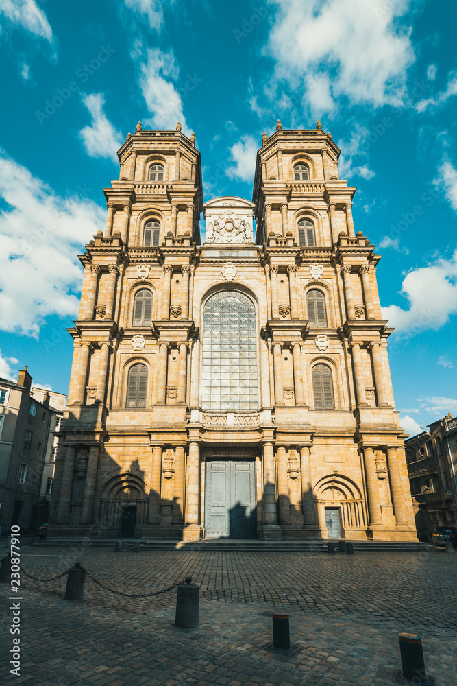 Cathedral of St Peter in the city center of Rennes,  Rennes city