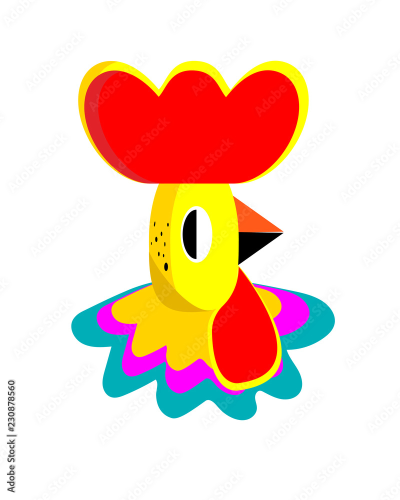 Hand drawn rooster illustration Hand drawn rooster illustration