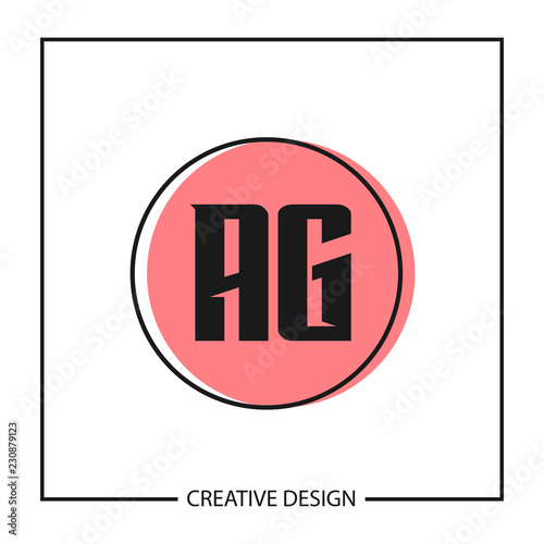 Initial Letter AG Logo Template Design Vector Illustration © Scooby