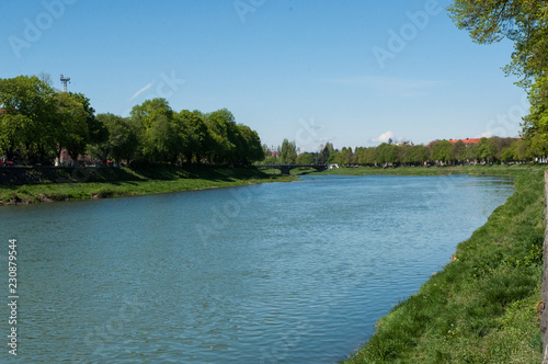 landscape with river and trees