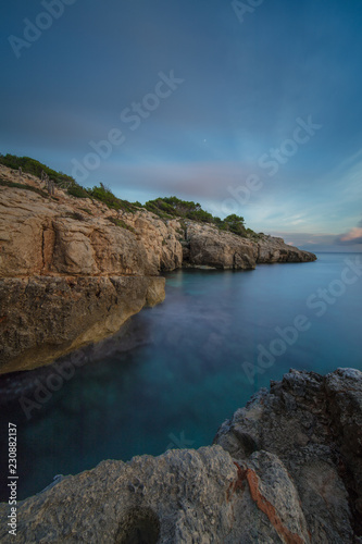 Playa de Sant Tomàs, Menorca, Long Exposure 150 sec © Michael Eichhorn