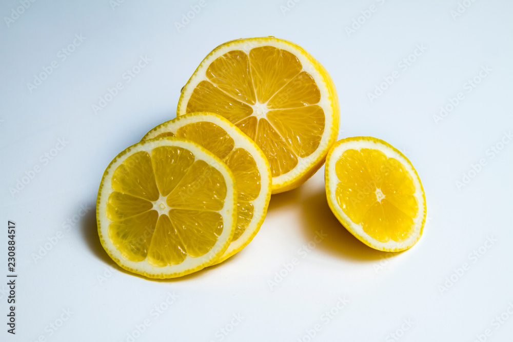 ripe lemon on white background ripe lemon on white background