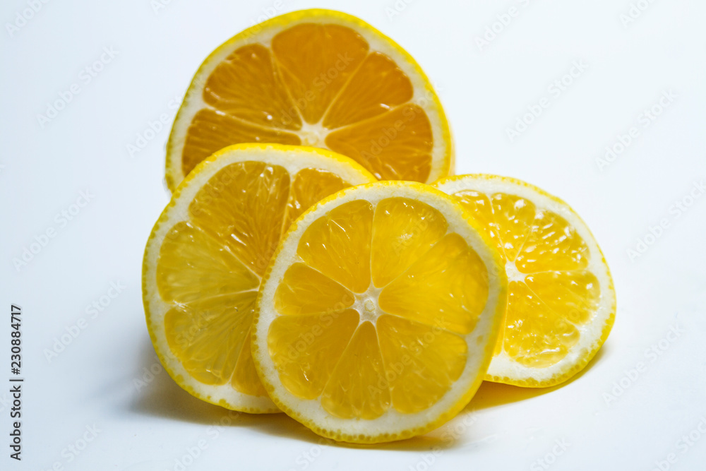 ripe lemon on white background ripe lemon on white background