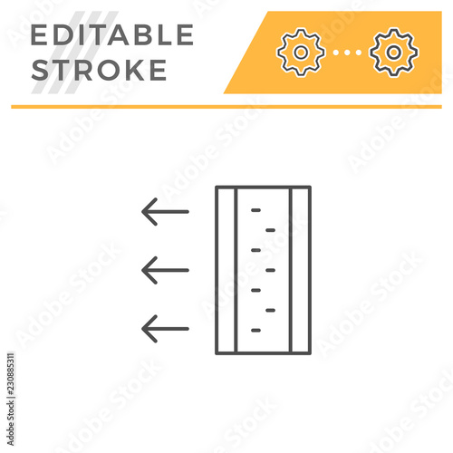 Insulation scheme line icon