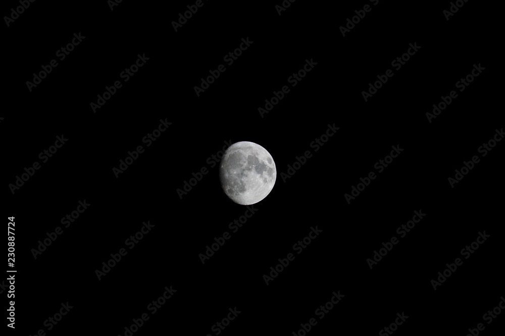 beautiful moon shining on black sky background beautiful moon shining on black sky background