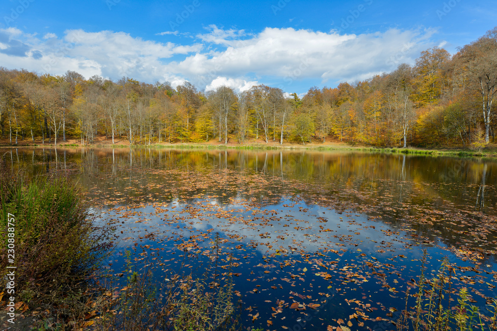 Colorful autumn landscape with lake. Armenia Colorful autumn landscape with lake. Armenia