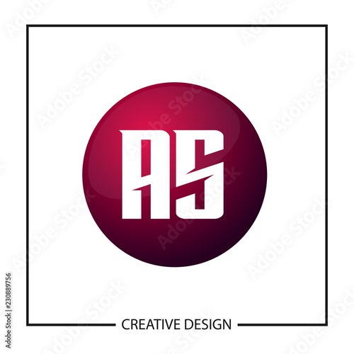 Initial Letter AS Logo Template Design Vector Illustration © Scooby