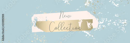 Trendy chic banner design