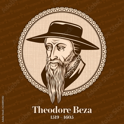 Theodore Beza (1519 – 1605) was a French Reformed Protestant theologian, reformer and scholar who played an important role in the Reformation. Christian figure.