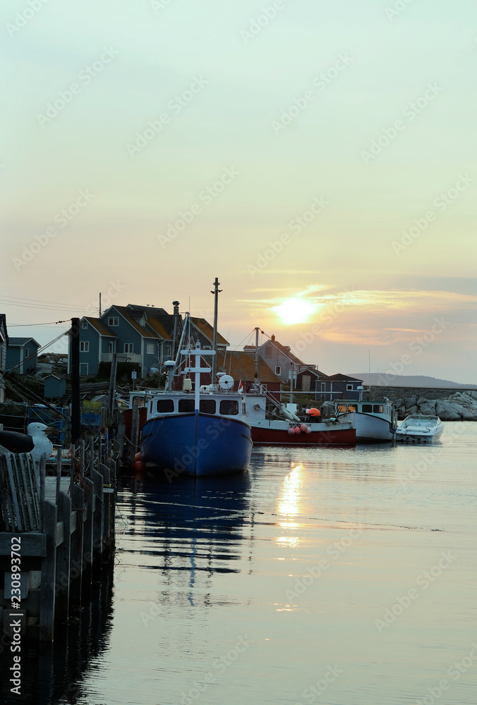 Peggy's Cove at Sunset