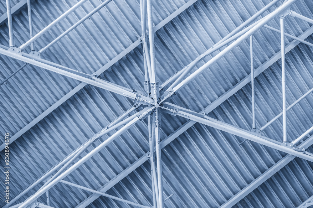 Modern metal ceiling in airport Modern metal ceiling in airport