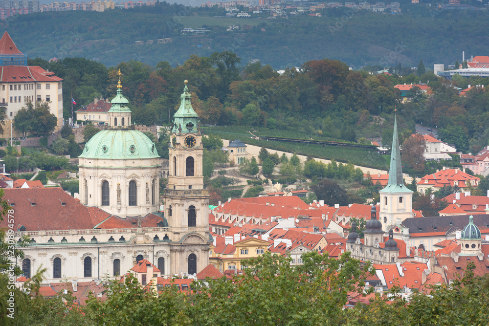 Panorama of Prague in Czech Republic