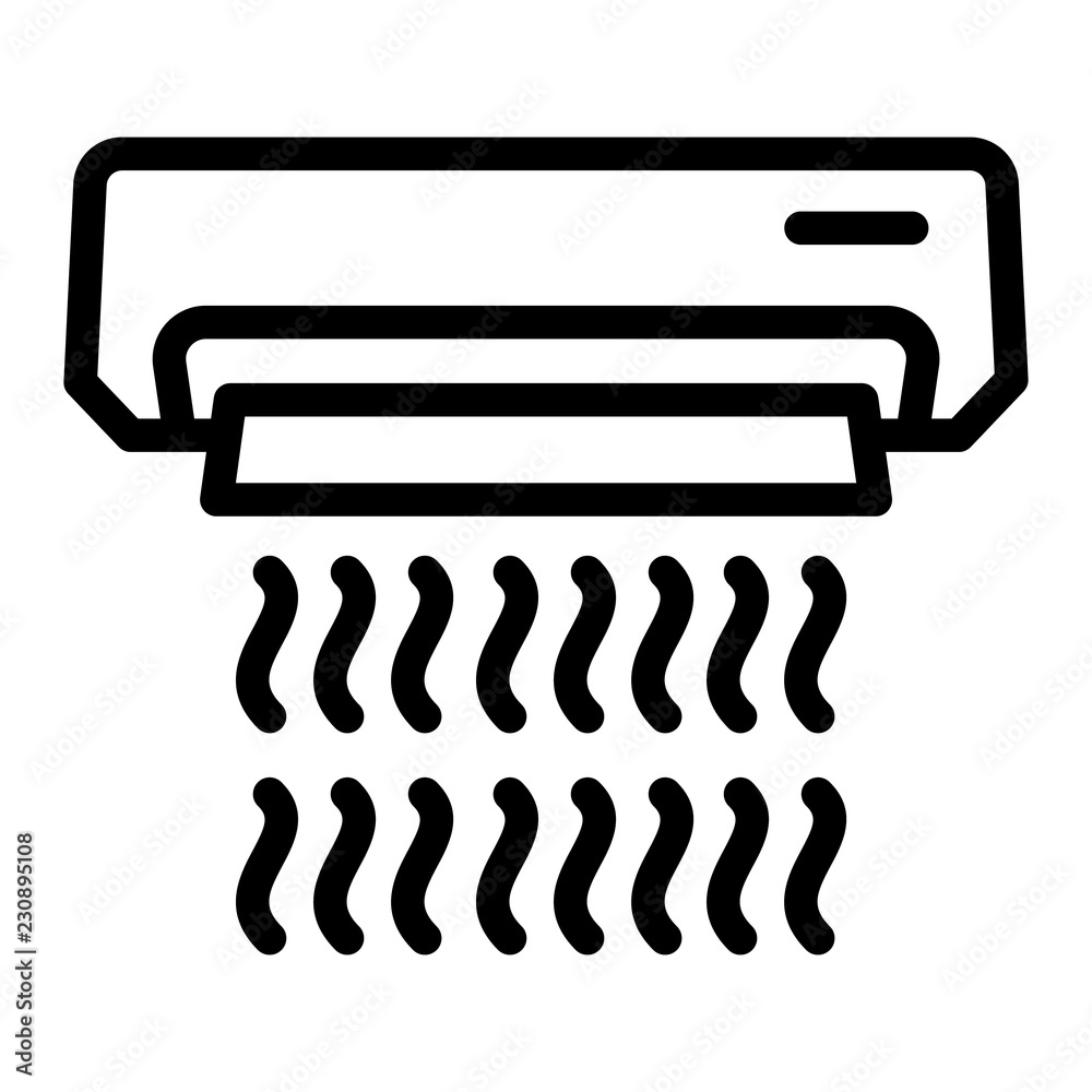 Work conditioner icon. Outline work conditioner vector icon for web design isolated on white background Work conditioner icon. Outline work conditioner vector icon for web design isolated on white background