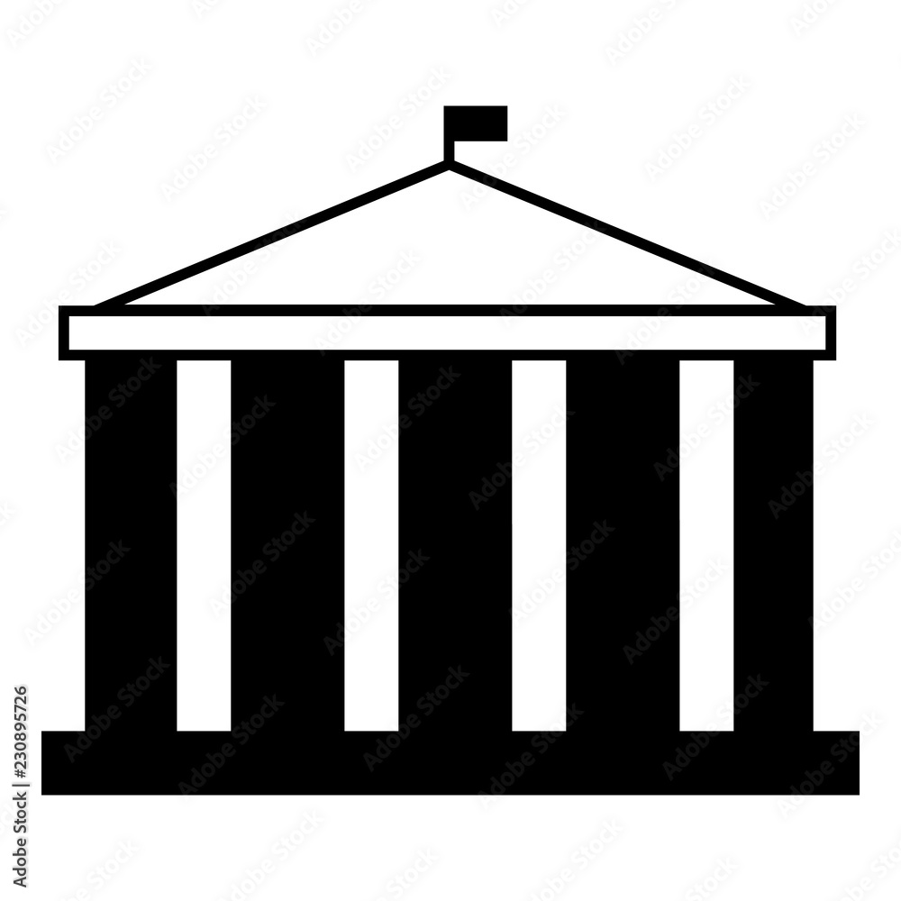 Parliament building icon. Simple illustration of parliament building vector icon for web design isolated on white background Parliament building icon. Simple illustration of parliament building vector icon for web design isolated on white background