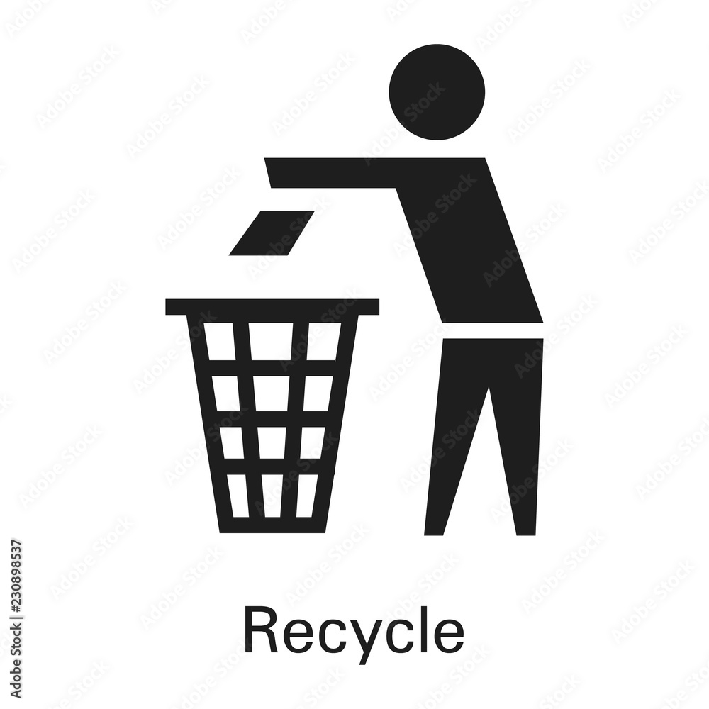 Recycle Bin Icon. Vector & Photo (Free Trial)