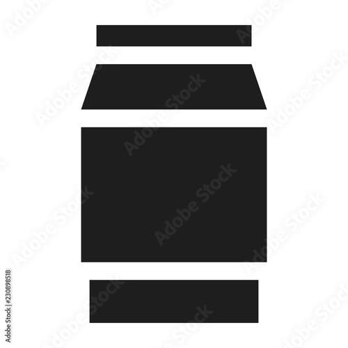 Polycarbonate jar icon. Simple illustration of polycarbonate jar vector icon for web design isolated on white background