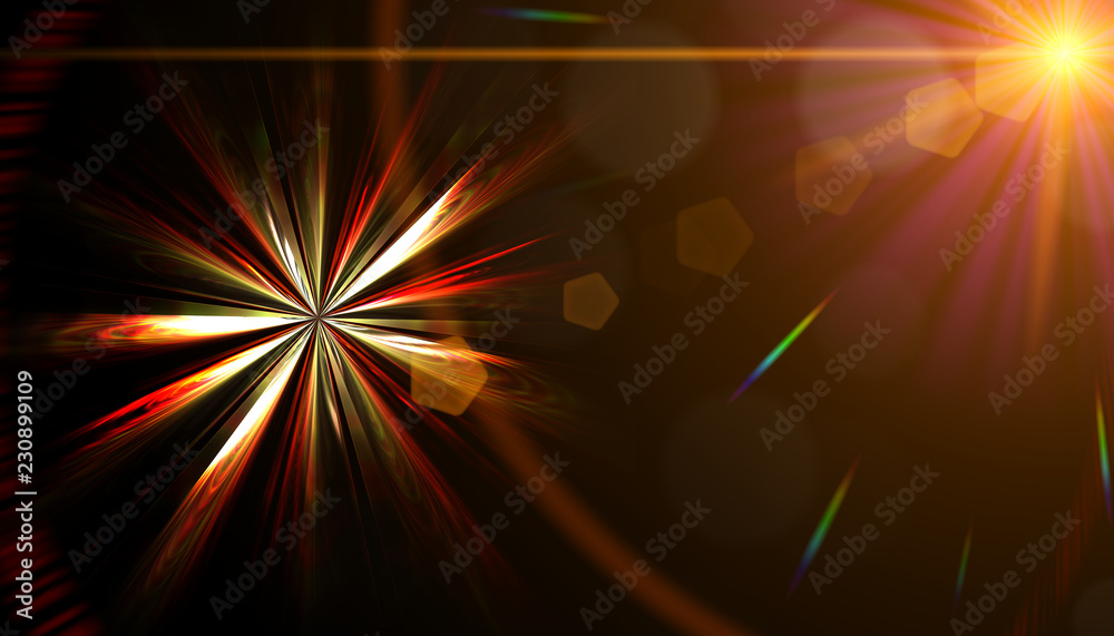Obraz premium star birth singularity explosion light