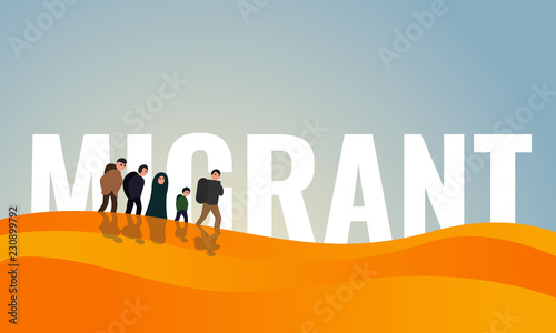 Dessert migrant day concept banner. Cartoon illustration of dessert migrant day vector concept banner for web design