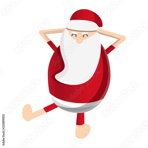 Santa claus relax icon. Cartoon of santa claus relax vector icon for web design isolated on white background