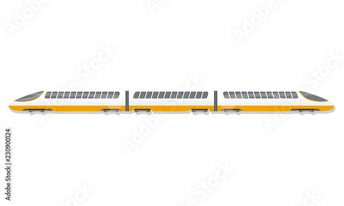 High speed train icon. Cartoon of high speed train vector icon for web design isolated on white background