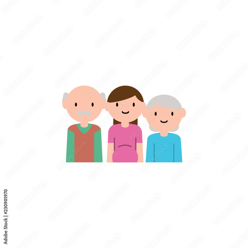 family, woman cartoon icon. Element of family cartoon icon for mobile concept and web apps. Detailed family, woman icon can be used for web and mobile