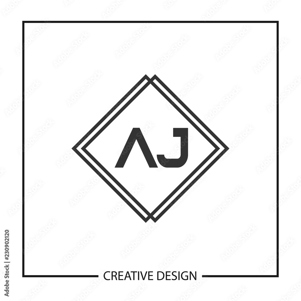 Initial Letter AJ Logo Template Design Vector Illustration Initial Letter AJ Logo Template Design Vector Illustration