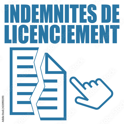Logo indemnités de licenciement.