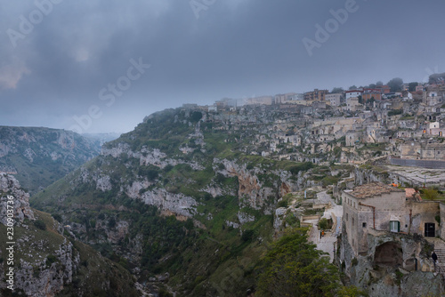 The Sassi of matera, ancient town, matera landscape by day, details of the Sassi of Matera, ancient city, landscape by day, historical center