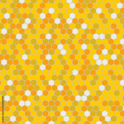 Bee comb pattern illustration