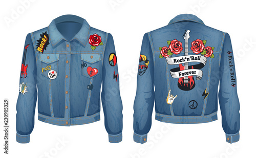 Rock-n-Roll Forever Jacket Vector Illustration