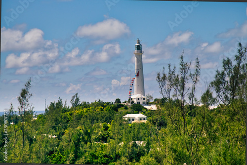 Lighthouse on the island of Bermuda