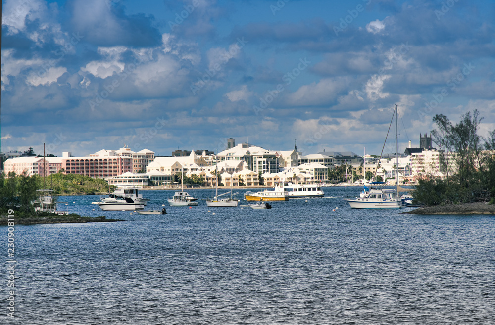 Hamilton, the capital of the British island Bermuda