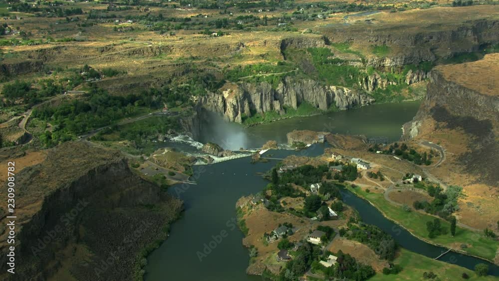 Aerials Idaho USA Twin Falls Shoshone Park Snake River nature Aerials Idaho USA Twin Falls Shoshone Park Snake River nature
