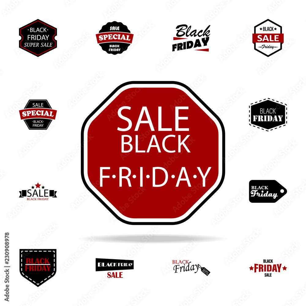 Black Friday Sale Abstract icon. black friday icons universal set for web and mobile