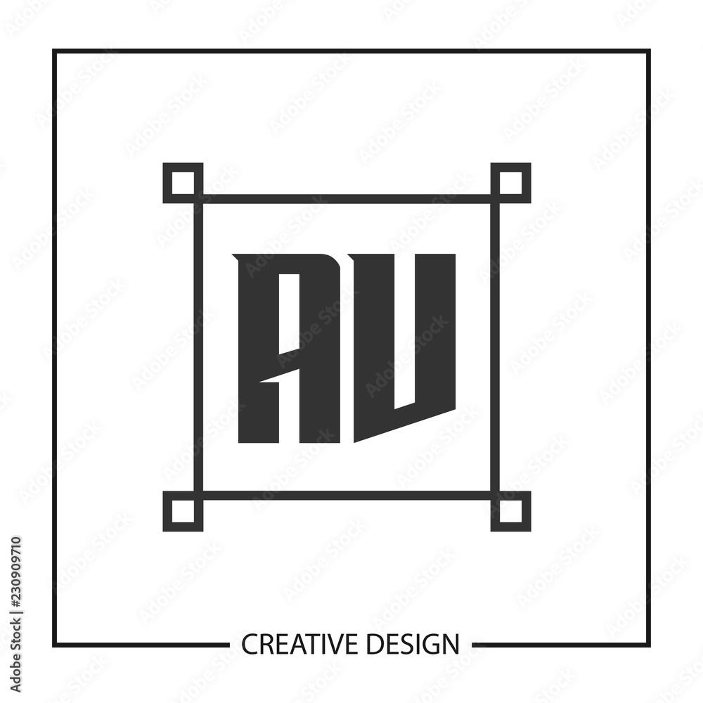 Initial Letter AV Logo Template Design Vector Illustration Initial Letter AV Logo Template Design Vector Illustration