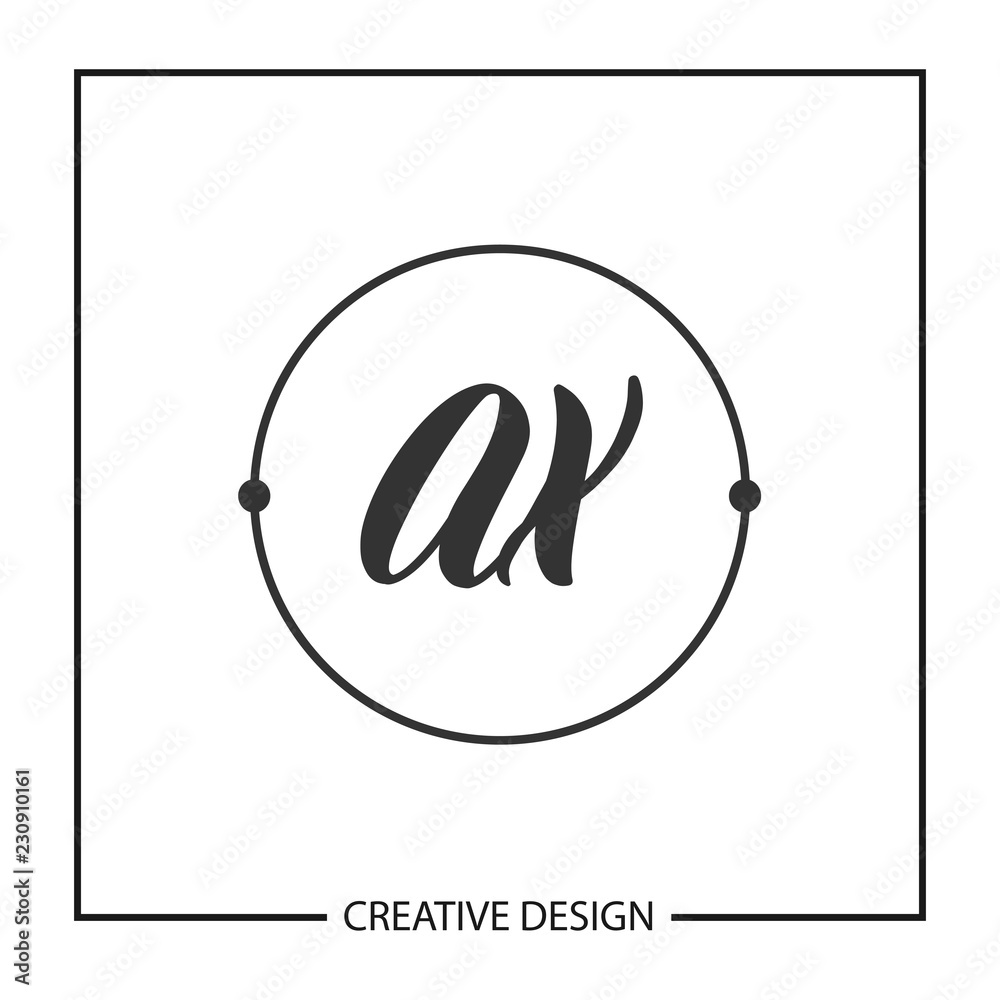 Initial Letter AX Logo Template Design Vector Illustration