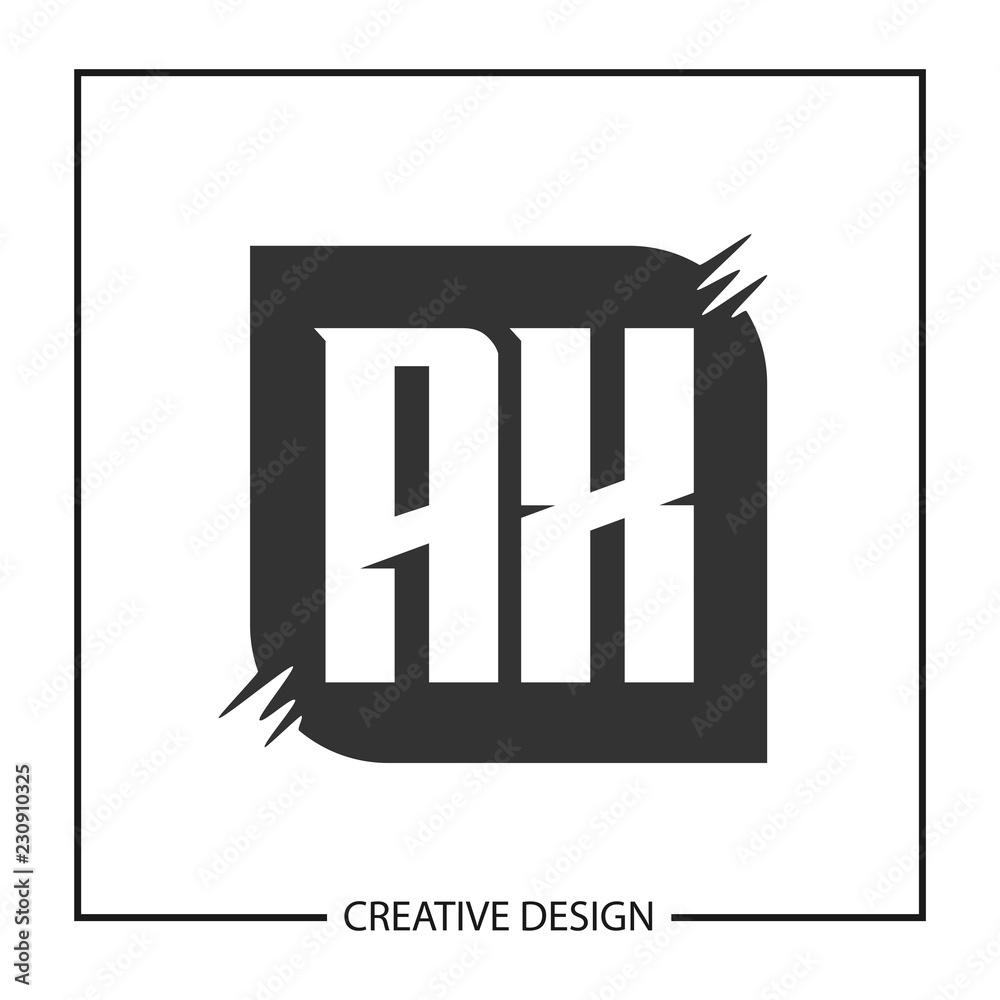 Initial Letter AX Logo Template Design Vector Illustration Initial Letter AX Logo Template Design Vector Illustration