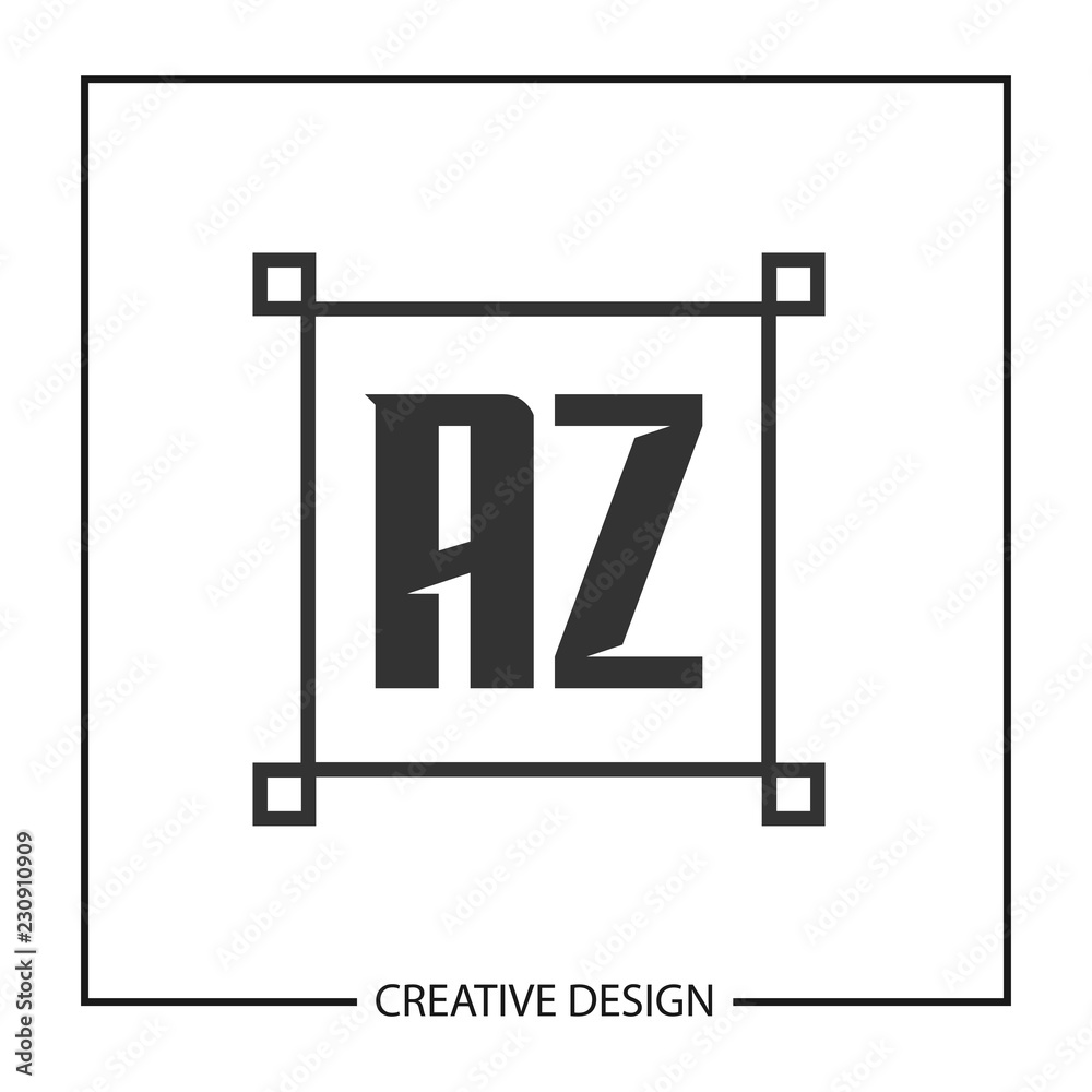 Initial Letter AZ Logo Template Design Vector Illustration Initial Letter AZ Logo Template Design Vector Illustration