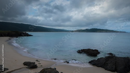 playa beach pedrosa galica spain coast water photo