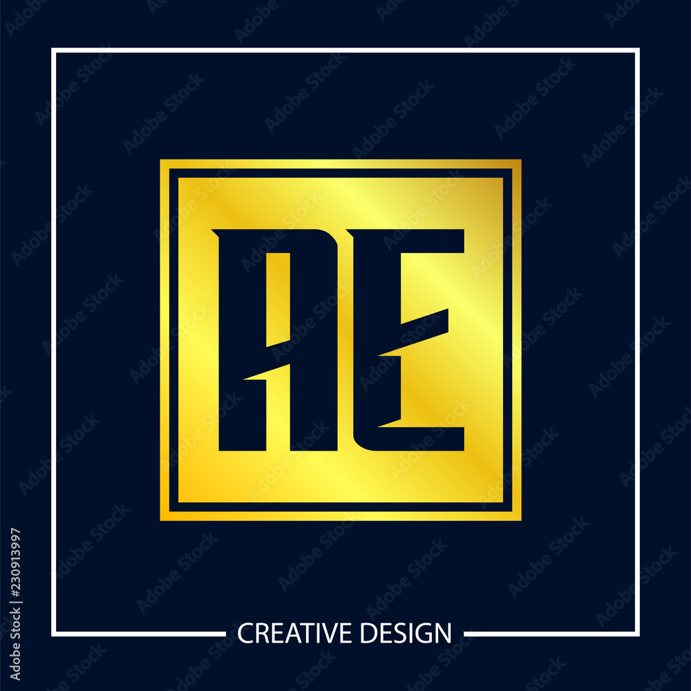 Initial Letter AE Logo Template Design Vector Illustration Initial Letter AE Logo Template Design Vector Illustration