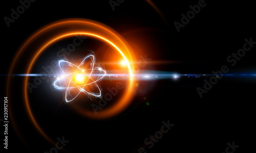 Atom molecule abstract photo