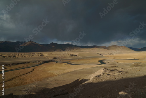 alpine plateau, Pamir, Central Asia, the play of light and shadow, landscape