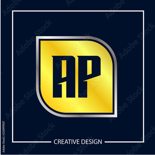 Initial Letter AP Logo Template Design Vector Illustration