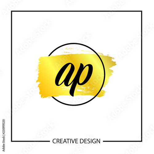 Initial Letter AP Logo Template Design Vector Illustration