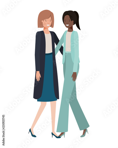 Wallpaper Mural business women avatar character Torontodigital.ca